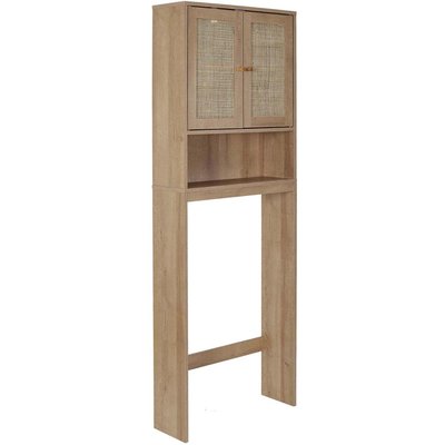 Meuble WC cannage et bois Bali CMP