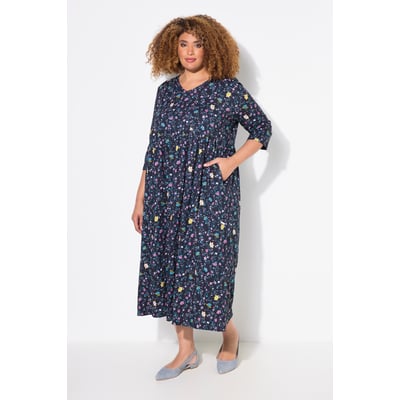 Robe en jersey coupe évasée, motif cachemire ULLA POPKEN