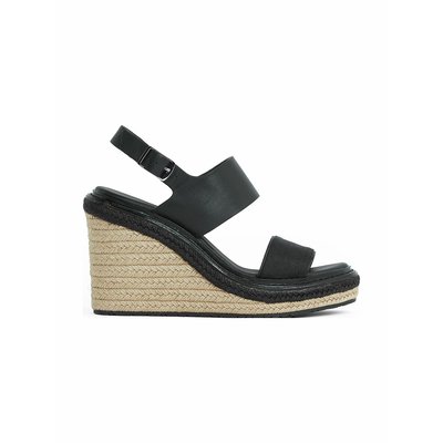 Sandali con zeppa in pelle CALVIN KLEIN JEANS
