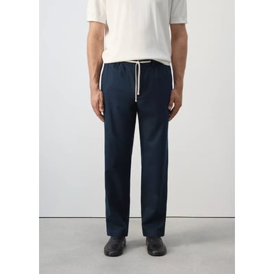 Pantalon relaxed fit en mélange de coton et lin MANGO MAN