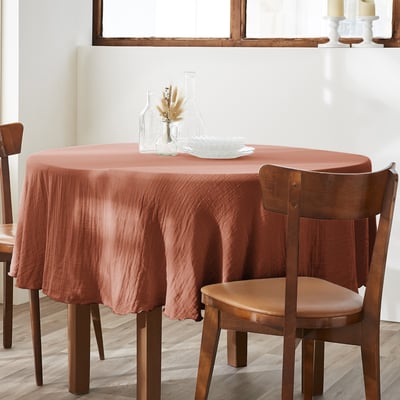 Nappe ronde en 100% Gaze de Coton EDEN