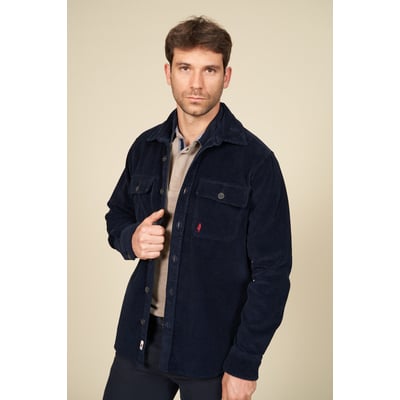 Surchemise velours avec poches MCS
