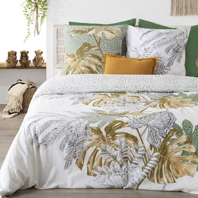 Housse de couette  Monstera  100% coton 57 fils ATMOSPHERA
