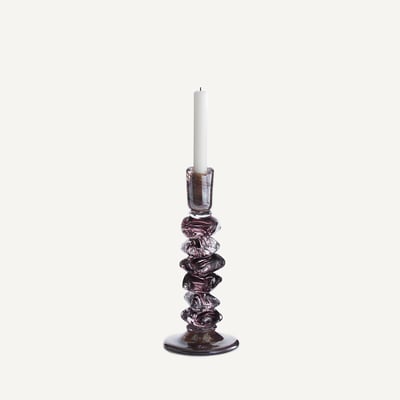Bougeoir en verre soufflé bouche, H29,5 cm, Qimera AM.PM