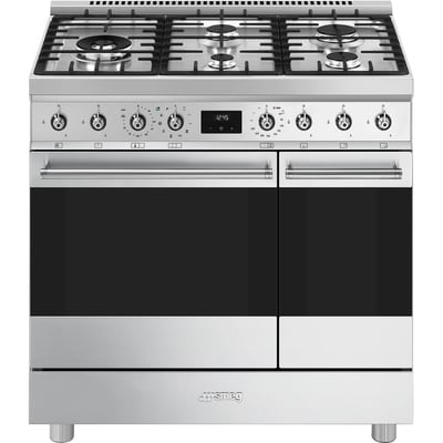 Piano de cuisson gaz 5 feux 90 cm C92GP SMEG