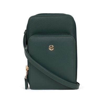 Pochette téléphone avec portecartes  Stop RFID  Cuir LUNA HEXAGONA