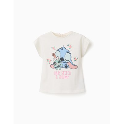 T-shirt en coton avec imprimé Baby Stitch ZIPPY