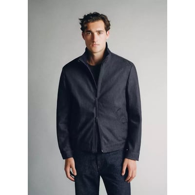 Veste en denim de coton MANGO MAN