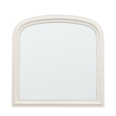 94cm Stone Wood Overmantle Arch Mirror SO'HOME