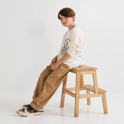 T-shirt manches longues imprimé, en coton BIO MONOPRIX