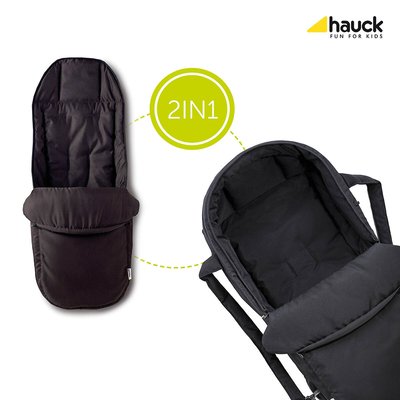 2 in 1 Carry Cot - Charcoal HAUCK