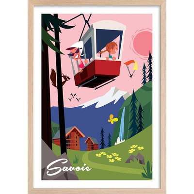 Poster retro savoie ou bien ! HEXOA