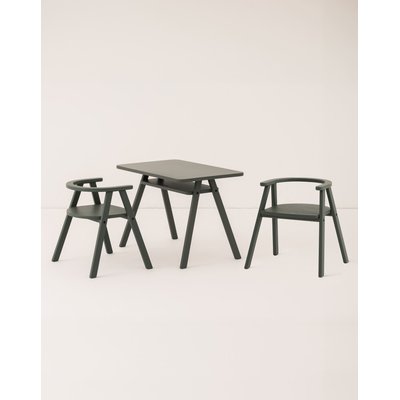 Ensemble Bureau enfant avec 2 chaises GROWING GREEN NOBODINOZ