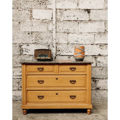 Commode effet marbre Garance N°112 - Bon état DEBONGOUT