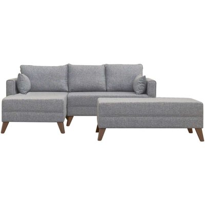 Canapé d'angle en tissu Bella angle gauche HANAH HOME