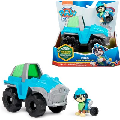 La Pat Patrouille Véhicule dinosaure avec figurine Rex SPIN MASTER