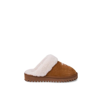 Chaton Faux Fur Lined Suede Slippers LES TROPEZIENNES PAR M.BELARBI