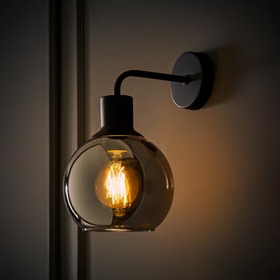 Brady Glass Globe Wall Light SO'HOME