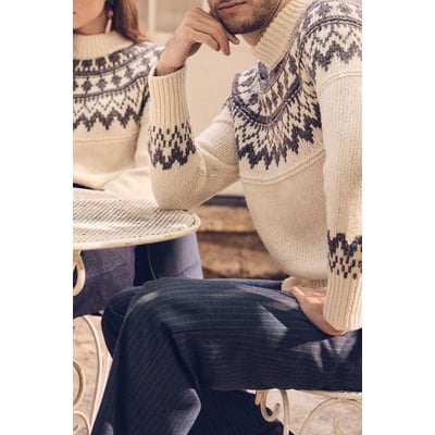 Pull col montant unisexe en laine TEMERAIRE Maison 123