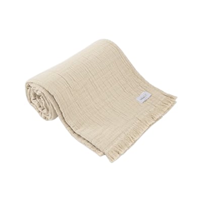 Plaid Gaze de coton BREHAT TOISON D OR