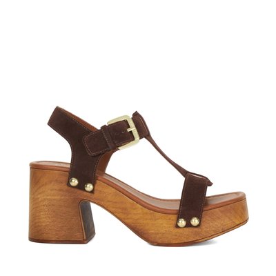 Sandales à talons compensés et brides en daim - JAYNIE DUNE LONDON