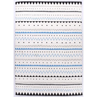 Tapis Salon TUXEDO - tapis fait main - coton THEKO