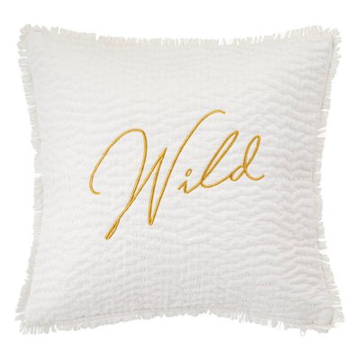 Coussin brodé WILD ATMOSPHERA