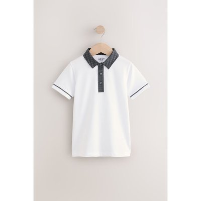 Polo manches courtes avec col carreaux NEXT