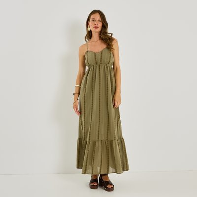 Robe bohème longue à bretelles GRAIN DE MALICE