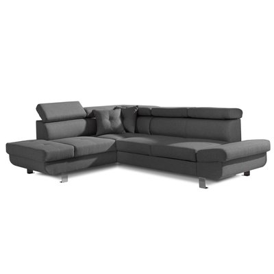 Canapé d'Angle Convertible en Tissu 5 places - LISBONA LISA DESIGN