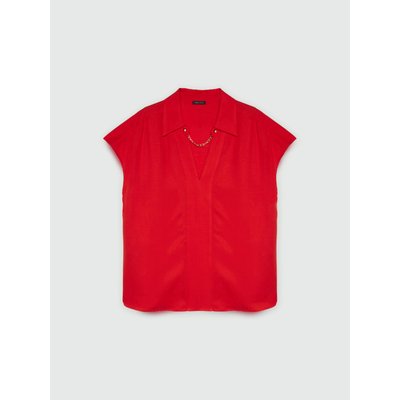 Blouse en fibres ™ avec chaîne sur le décolleté FIORELLA RUBINO