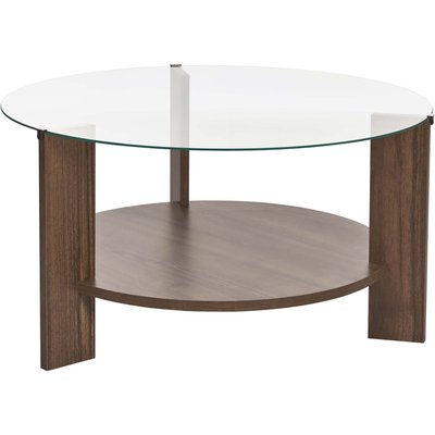Table basse ronde en verre Clara HANAH HOME