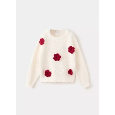 Pull-over maille fleurs MANGO BABY