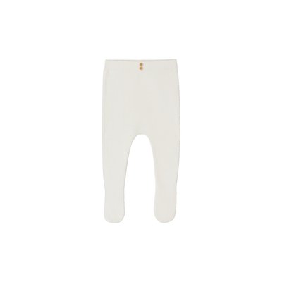 Pantalon à pieds en tricot coton/laine VERTBAUDET