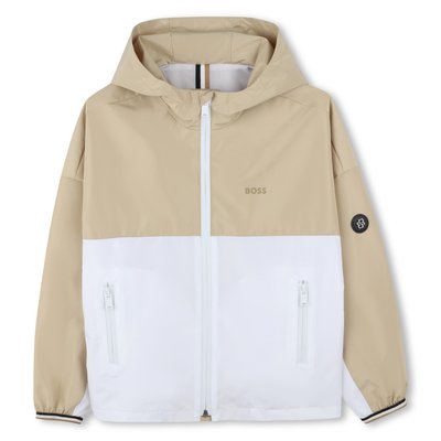 Coupe-vent bicolore à capuche BOSS KIDSWEAR
