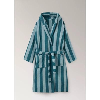 Peignoir 100 % coton rayures MANGO HOME