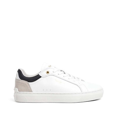 Sneakers En Cuir Avec Détails En Daim PEPE JEANS