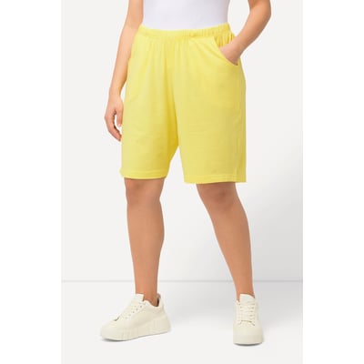 Short Court été Jaune Taille 42/44 - Coton/élasthanne, Coupe Régulière, Pour Femme
