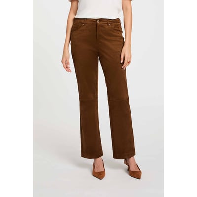 Pantalon droit suédine MORGAN