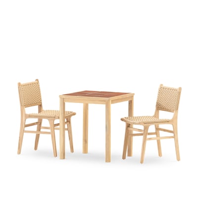 Salon de jardin, 2 chaises, BISBAL & MODENA DEFORA HOME