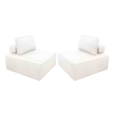 Chauffeuse pour canapé modulable bouclette 1 place (lot de 2) BAO SWEEEK