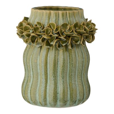 Vase céramique decoré de fleurs IB LAURSEN