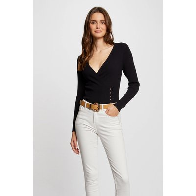 Pull manches longues col cache-coeur MORGAN