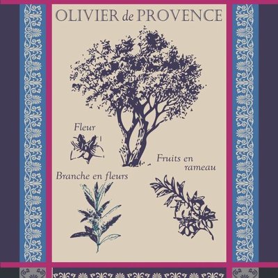Torchon en Coton  OLIVIER SUD ETOFFE