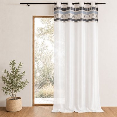 Voilage avec parement haut design HOME MAISON