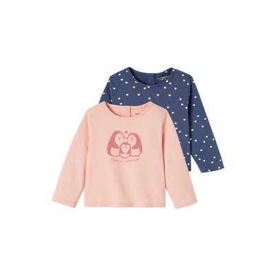 Lot de 2 T-shirts BASICS manches longues VERTBAUDET