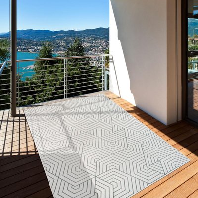 Tapis extérieur, kilim reversible EX1 NERGOE UN AMOUR DE TAPIS