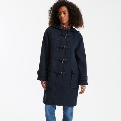 Duffle-coat mi-long à capuche LA REDOUTE COLLECTIONS