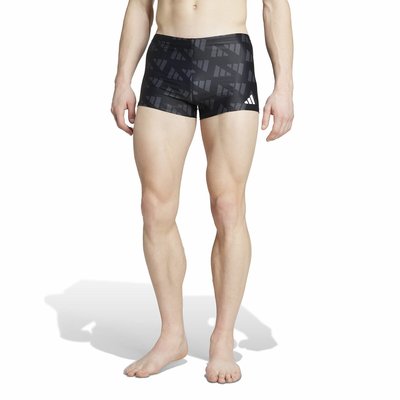 Swim Trunks in Allover Logo Print adidas Performance
