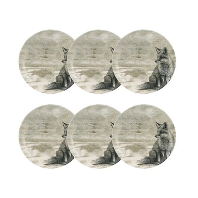Lot de 6 assiettes à dessert en porcelaine 21cm, LACHAT NOVASTYL